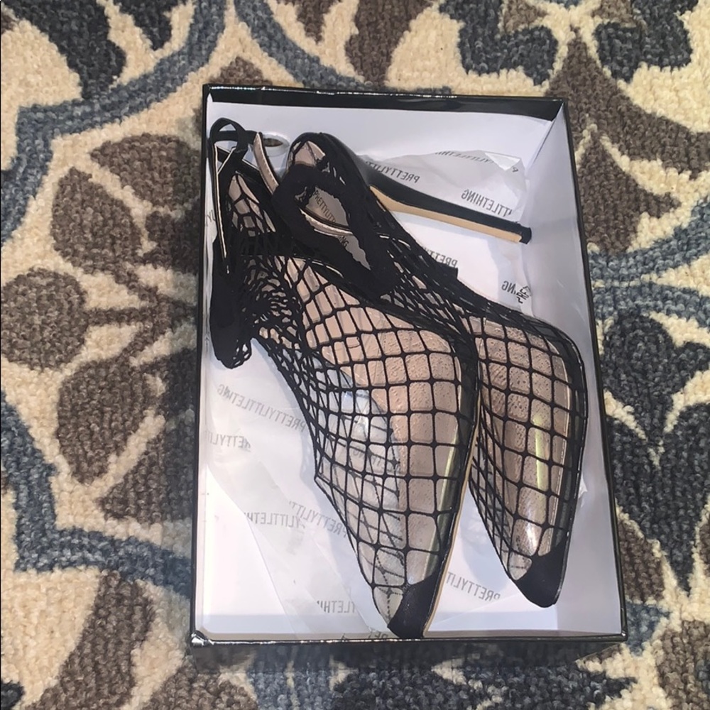 Fishnet heels